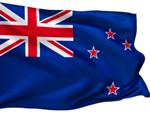 American flag on a transparent background generated image