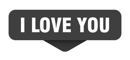 i love you sticker. i love you sign on transparent background