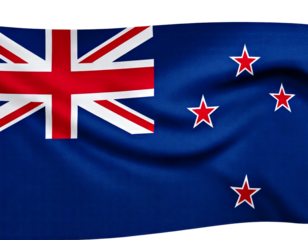 American flag on a transparent background generated image