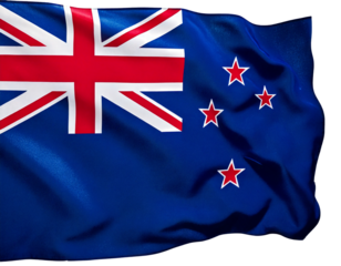 American flag on a transparent background generated image