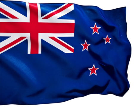 American flag on a transparent background generated image