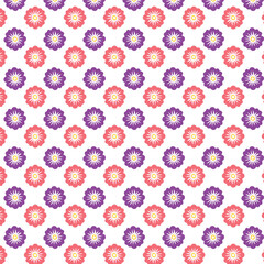 Pink and purple abstract geometric seamless pattern.