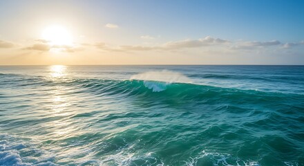 Obraz premium Golden Hour's Embrace AI Generated