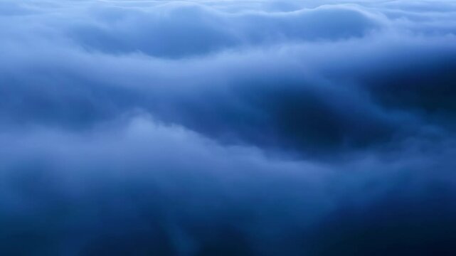 Abstract blue cloudscape texture, a moody atmospheric background perfect for website banners, or design concept for cards and invitations