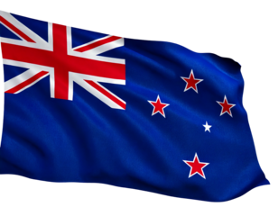 American flag on a transparent background generated image