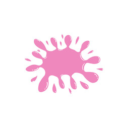 pink paint splash