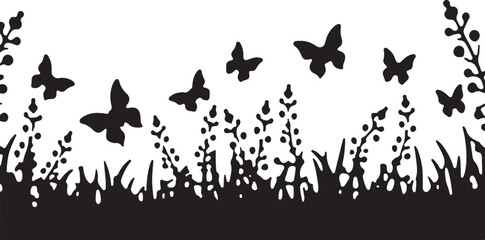 Wildflower Silhouettes in Bloom”