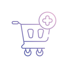 Add To Cart vector icon stock illustration