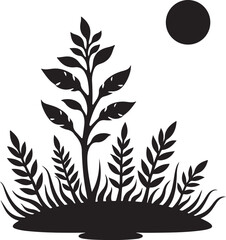 Wildflower Silhouettes in Bloom”