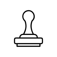 Stamp design with clean lines and shapes  