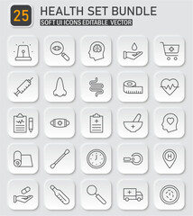 Comprehensive Health and Medical Icon Collection for Healthcare Applications and Design