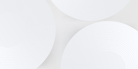 Abstract white glowing geometric lines on gray background. Modern shiny blue circle simple art design eps 10