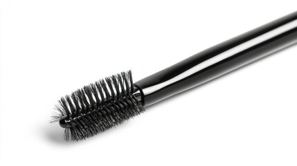 Eyelash brush isolated on white background. Beauty tools isolated on white. Photo realistic photo.
