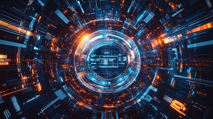 An AI powered system enhancing cybersecurity by analyzing network traffic, user behavior, and system vulnerabilities to detect and mitigate potential security threats