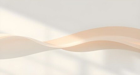 Elegant Minimalist Beige Abstract Wave Background