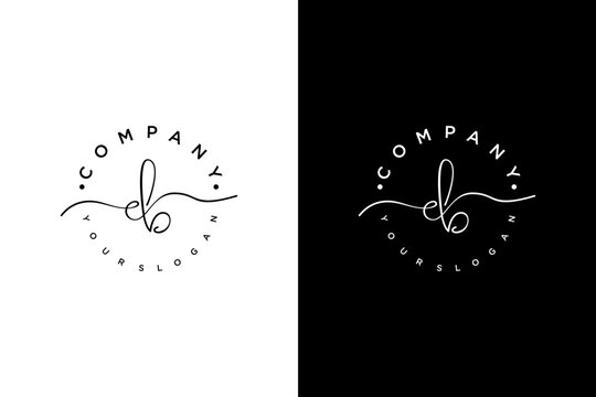 Creative Professional luxurious Letter eb, cb Logo Design