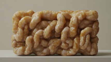 Succulent Lechon Pork Roast Isolated on White Table Background