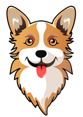 This is an illustration of a funny dog