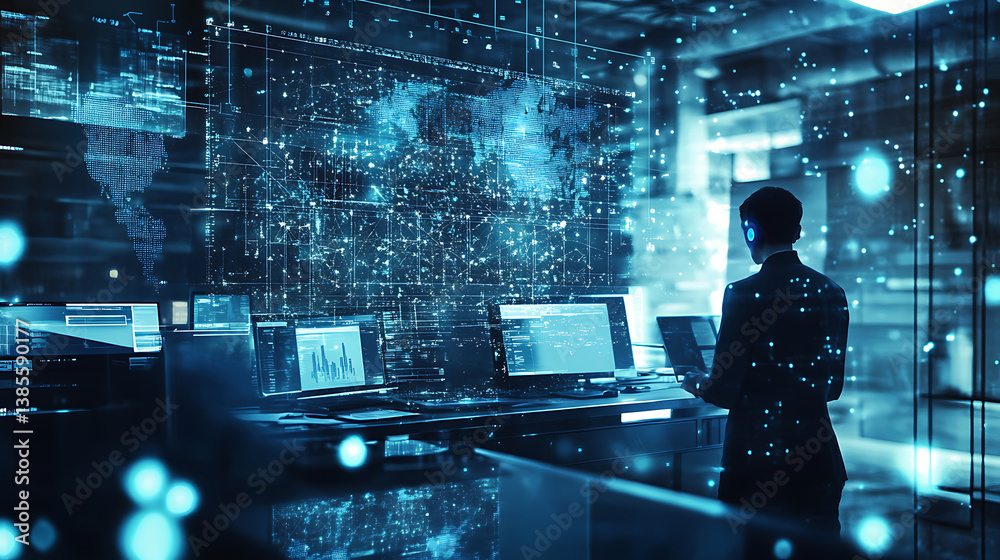 Aufkleber an ai powered system enhancing digital forensics by analyzing real time cybercrime patterns and secu