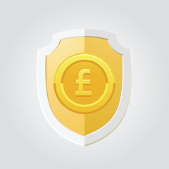 Golden coin collection illustrate with currency in 3D style for multimedia design.