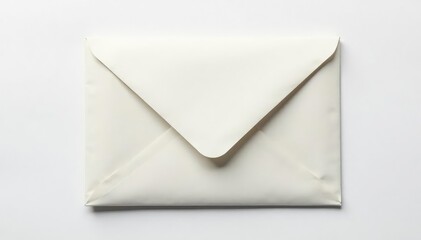 Sealed envelope on white, confidential information implied, documents, envelope, post