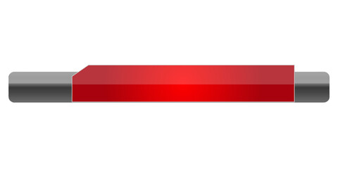 Modern Flat Lower Third on Transparent Background