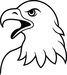 eagle head vector illustration