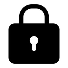 lock icon for illustration