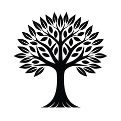 Obraz premium vector tree silhouette