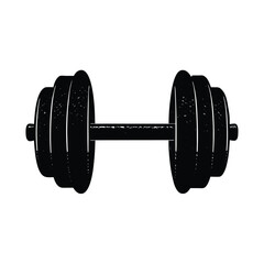 dumbbell isolated on white background