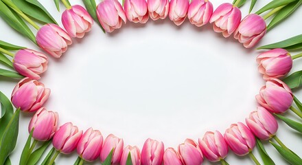 Obraz premium Pink Petal Embrace AI Generated