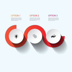 Circle Infographic Template Design