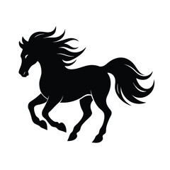 horse silhouette vector