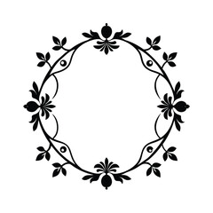 frame with floral ornament