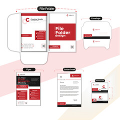 The Business Stationery Brand Identity Mockup is set abstract graphics design concept. Office stationary items mockup - editable vector templat. Company corporate style design. Stationery Branding set