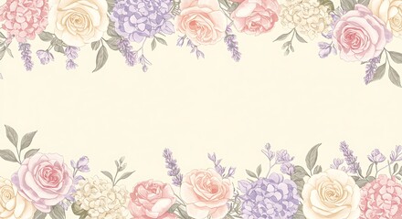 Pastel Bloom Embrace AI Generated