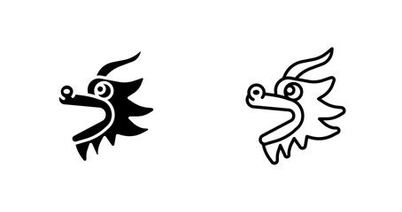 Lion Dance Icon Design