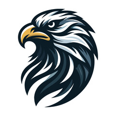 Detailed Eagle Head Vector Illustration with Strong Lines and Modern Design