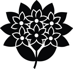 ixora vector icon.eps