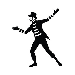 silhouette of a man dancing