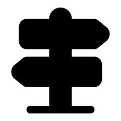 sign post icon for illustration