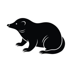 vector illustration of a black bear