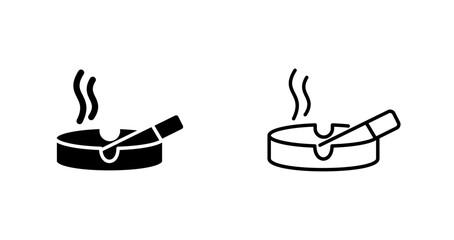 Ashtray Icon Design