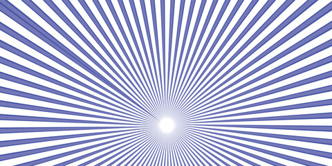 Sunburst retro sun rays blue background. Abstract summer sunny. Vintage radial texture.