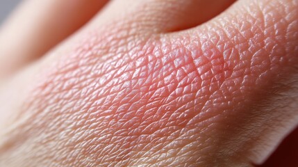 Beauty Skin Care concept, Dry skin texture close-up on a hand.