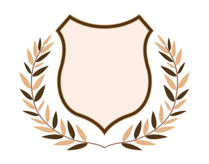 Vintage design elements of the frame. Decorative vintage label. Elegant decorative frame with wreath. Banner. Roman style tag or badges. EPS 10. Vector illustrations