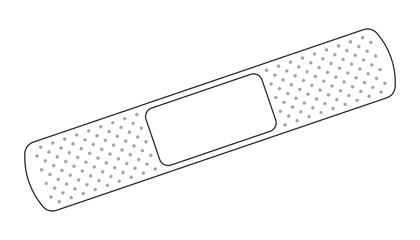 Adhesive bandages. Adhesive plaster antibacterial. Medicine and treatment. Flat Icon. EPS 10. Vector illustrations