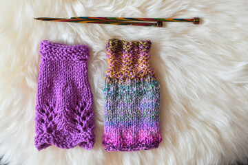 hand knitting for teenage dolls, hand made knit dresses doll clothes