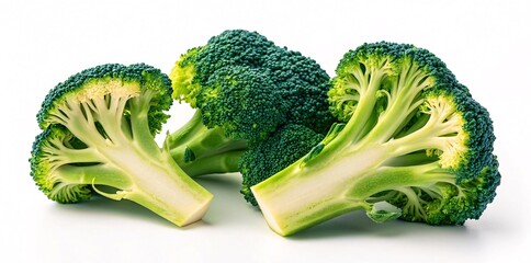 Fresh Broccoli Florets - Vibrant Green Organic Vegetables V6