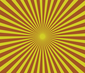 Sun rays background. Orange yellow radiate sun beam burst effect. Sunbeam light flash boom. Starburst poster. Sunlight star, sunrise glow burst. Solar radiance glare, retro design